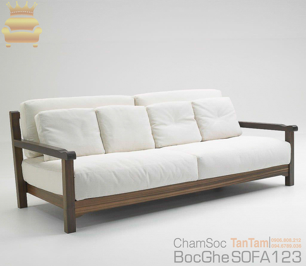 bọc ghế sofa gỗ nệm 5